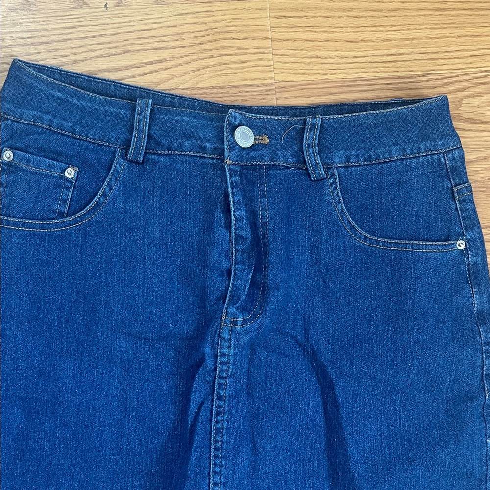 Denim Blue Women's Shorts/skirt - Picture 2 of 4